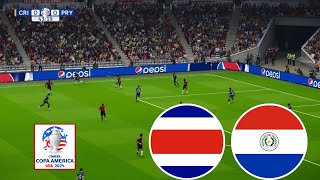 Costa Rica vs Paraguay 21  Copa America 2024  Match Highlights  Pes 21 Gameplay [upl. by Akiehsat]