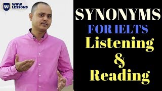 Common Synonyms for IELTS Listening and Reading Part [upl. by Arinay372]