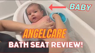 How to Bathe your newborn baby  HONEST Angelcare Baby Bath Seat Review [upl. by Lladnek38]