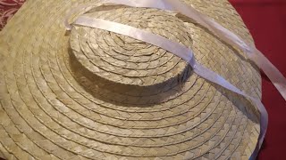 Making 18th century hat using Ikea placemats [upl. by Burnsed]