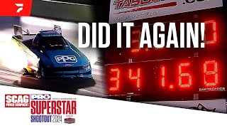 341 MPH Bob Tasca III Shatters Own Record At PRO Superstar Shootout [upl. by Airdna]