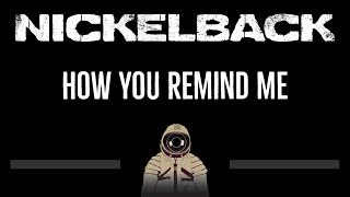 Nickelback • How You Remind Me CC 🎤 Karaoke Instrumental Lyrics [upl. by Rialc387]