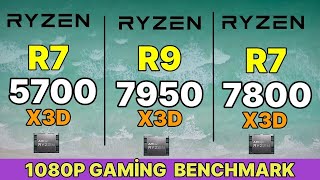 5700x3d vs r7 5800x3d VS I9 14900K VS R7 7800X3D VS R9 7950X3D AMD RYZEN 5700X3D GAMİNG TEST [upl. by Samohtnhoj307]