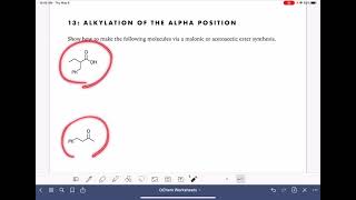 26a Alkylation of the alpha position [upl. by Yenolem]