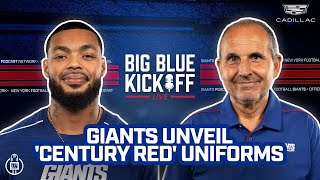 Giants Unveil ‘Century Red’ Uniforms  Big Blue Kickoff  New York Giants [upl. by Isolda]