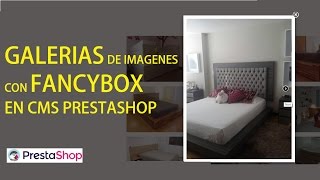 Galería con Fancybox en Prestashop 16 [upl. by Ivatts]