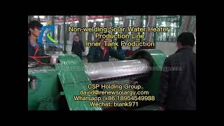 Solar Water Heater Solar Geyser Production Line [upl. by Atiragram866]