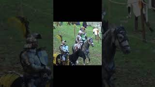 Jousting tournement castleloevestein reenactment jousting castle kasteel ridder knight battle [upl. by Wendell522]