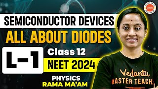 Semiconductor Devices Class 12  L1  All about Diodes  NEET Physics  NEET 202425 [upl. by Asirb]