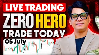 🔴05 July zero hero live trading bank nifty trading optionstrading trading livetrading [upl. by Aloap355]