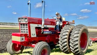 INTERNATIONAL 1468 Tractor Plowing [upl. by Hsirrehc]