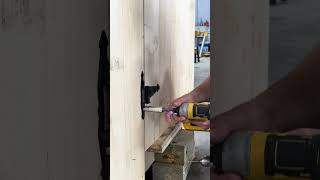 💩 Harry putting the door on the Thunderbox building construction outhouse shortsvideo shorts [upl. by Ahsenav]