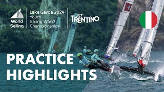 Practice day highlights  Youth Sailing World Championships 2024 [upl. by Elbart]