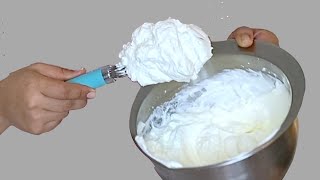 How to Whip Heavy Cream by Hand  Como Batir Crema Para Postres a Mano  Whipped Cream [upl. by Longerich]