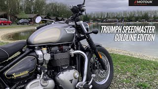 First Ride Review 2022 Triumph SpeedMaster Goldline Edition  Best Cruiser   MotoUK [upl. by Hedgcock666]