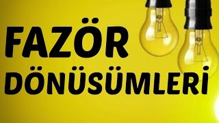 AC DEVRE ANALİZİ DERSLERİ Fazör Dönüşümleri [upl. by Nevai96]