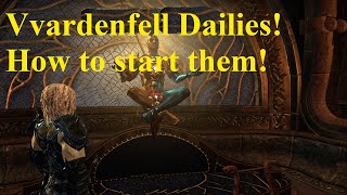 ESO How to Open Vvardenfell Daily quests [upl. by Niarb]