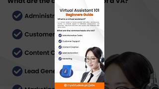 Virtual Assistant 101 Your Ultimate Beginners Guide 🌐💼  Virtual Assistant Jobs VAjobsPhilippines [upl. by Bronny]