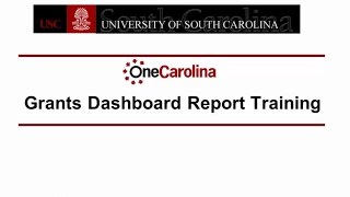 PeopleSoft Grant Dashboard Report [upl. by Valida]