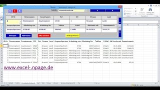 1Datenbank Programm mit flexibler Maske erstellen ExcelArbeitsmappe mit Makros erstellen [upl. by Judie]