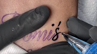 Script Tattoo in Real time [upl. by Froh]