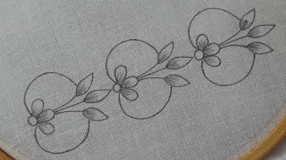 Border design  hand embroidery [upl. by Lletniuq272]