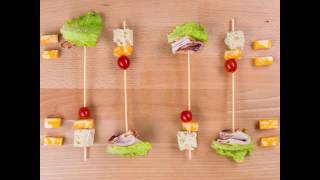 Club Sandwich Skewers  Ingredients by Saputo [upl. by Ahseekat]