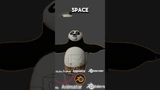 Blender Rigify for Kung Fu Panda animations 🐼 blender 3danimation blender3d blendertutorial [upl. by Nidnerb510]