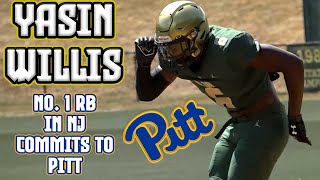 Yasin Willis Commit to Pitt  No 1 RB in NJ  St Joes Mont NJ  Class of 2024 [upl. by Chappy732]