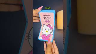 DIY Paper Phone 😱 crafteraditi diy handmade papercraft shorts paperphone CrafterAditi [upl. by Ekihc467]