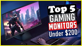 🤷‍♂️Top 5 Best Gaming Monitors Under 200 in 2024 [upl. by Hedaza]