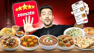 I ATE ZOMATO BEST RATED FOOD ITEMS  PAID REVIEWS OR GENUINE [upl. by Anirual64]