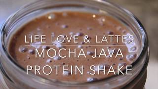 How to make a Mocha Java Protein Shake in less than 2 mins [upl. by Solberg]