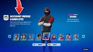 HOW TO MERGE FORTNITE ACCOUNTS 2024 [upl. by Georglana]