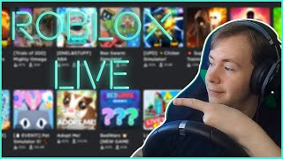 PLAYING ROBLOX WITH VIEWERS LIVE 626 [upl. by Arodoeht]