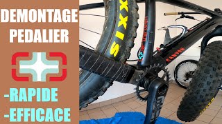 Comment démonter un pédalier VTT E13 TUTO10 [upl. by Assirual]