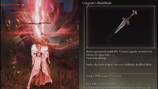 Elden Ring Gargoyles Black Blade Location and Move Set Demonstration Bestia Sanctum [upl. by Macdougall]