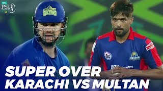 Super Over  Karachi Kings vs Multan Sultans  Match 31  HBL PSL 2020  MB2E [upl. by Trilly588]