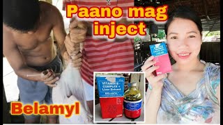 Paano mag inject ng vitamins sa alagang baboy Belamyl [upl. by Noiroc]