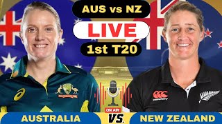 Live AUSW vs NZW  Australia Women vs New Zealand Women Live 1st T20 Match  AUSW vs NZW Live 2024 [upl. by Elysia]