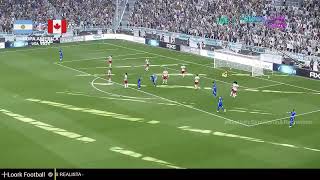 Lionel Messi goal  Argentina vs Canada  Copa America 2024  Videogame simulation [upl. by Hudgens]