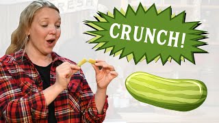 Make the CRISPEST CRUNCHIEST Canned Pickles EVER Use THIS Method [upl. by Auqinom972]