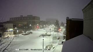 Downtown Hendersonville NC Hammered With 10quot of Snow From Winter Storm Izzy [upl. by Belayneh]