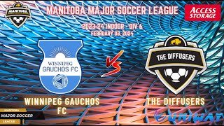 February 3rd WSF Div 6 Winnipeg Gauchos FC vs The Diffusers [upl. by Elisa]