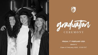 Glion Graduation Ceremony  Masters the 7th of February 2025 [upl. by Lawley]