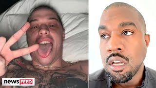 Pete Davidson Sends Kanye West A Photo IN BED With Kim Kardashian [upl. by Anual409]