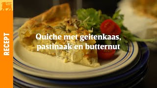 Quiche met geitenkaas pastinaak en butternut [upl. by Ahsiemal14]