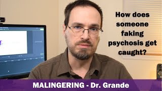 What is Malingering  How do those who fake psychosis get caught [upl. by Aroled]