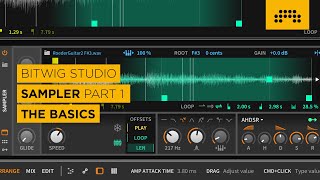 Sampler The Basics Bitwig Studio  Sampler  Part 16 [upl. by Ambie21]