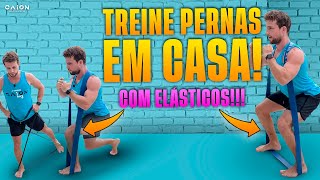 Treino de pernas com elástico melhores exercícios para fazer em casa [upl. by Bently]